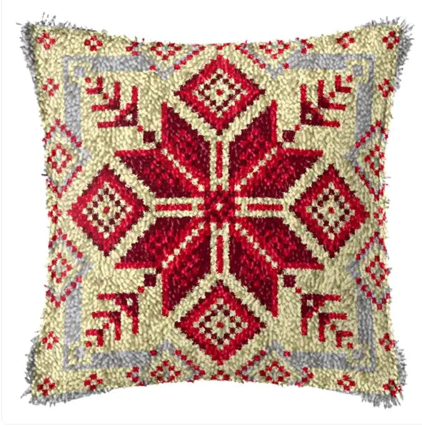 DIY Christmas Embroidered Pillow