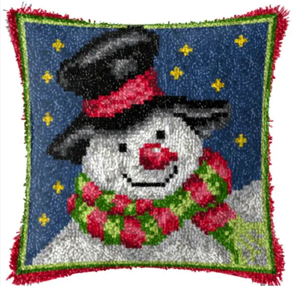 DIY Christmas Embroidered Pillow