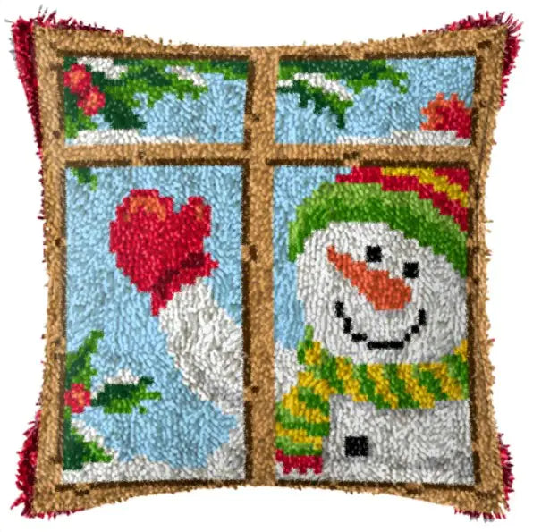 DIY Christmas Embroidered Pillow