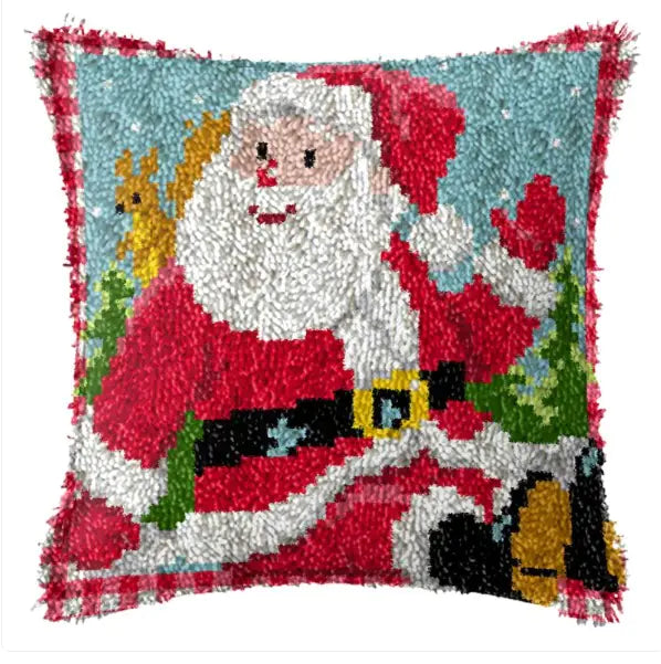 DIY Christmas Embroidered Pillow